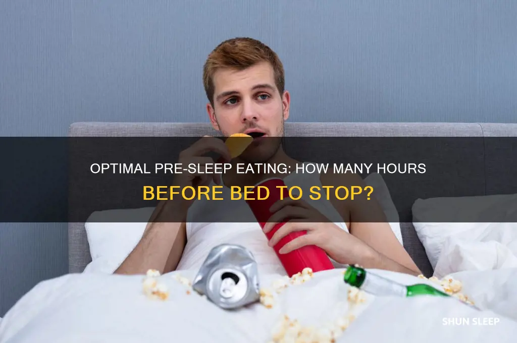how many hours before sleep no food