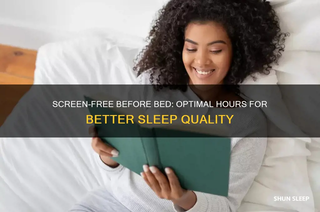how many hours before sleep no screen