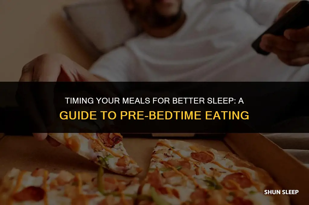 how many hours before sleep should you eat