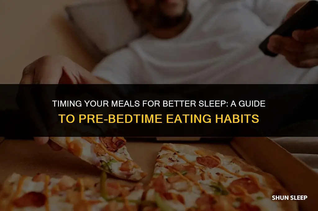 how many hours before sleep should you stop eating
