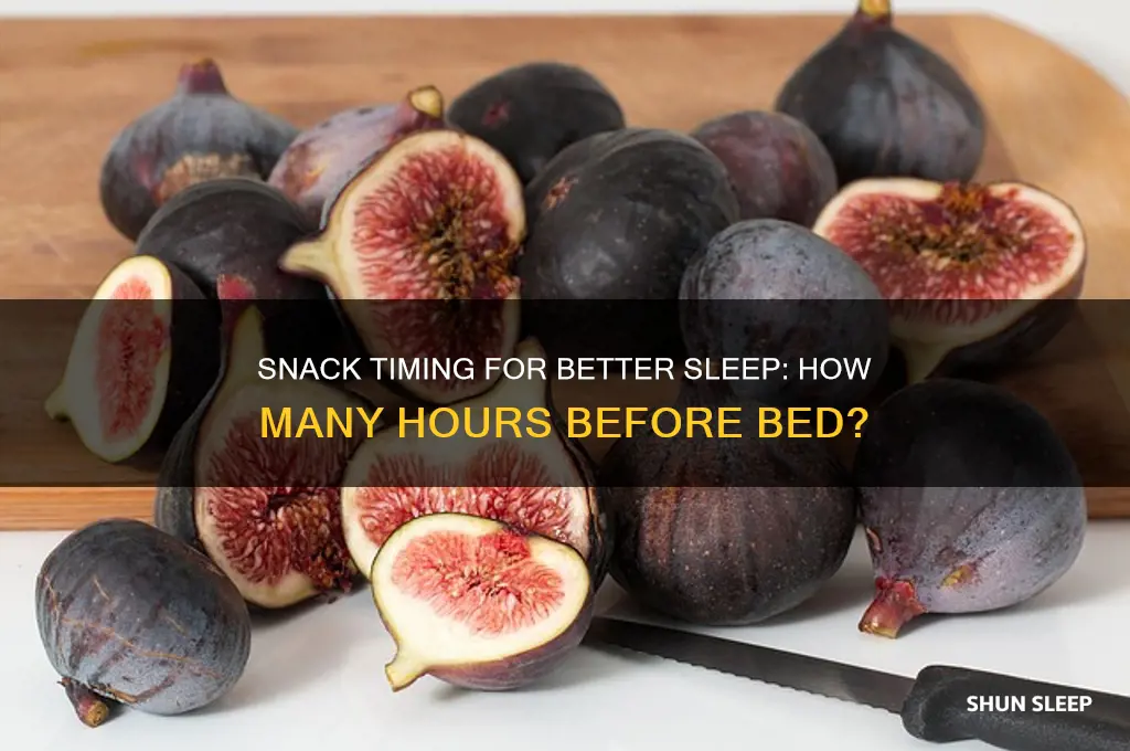 how many hours before snack to sleep