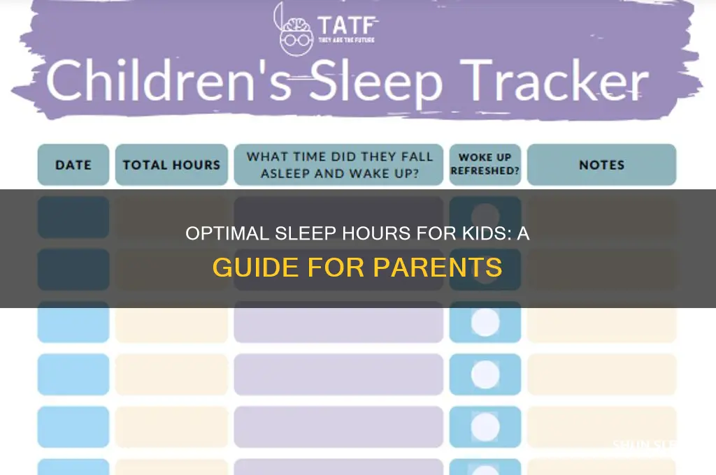 how many hours can a kid sleep