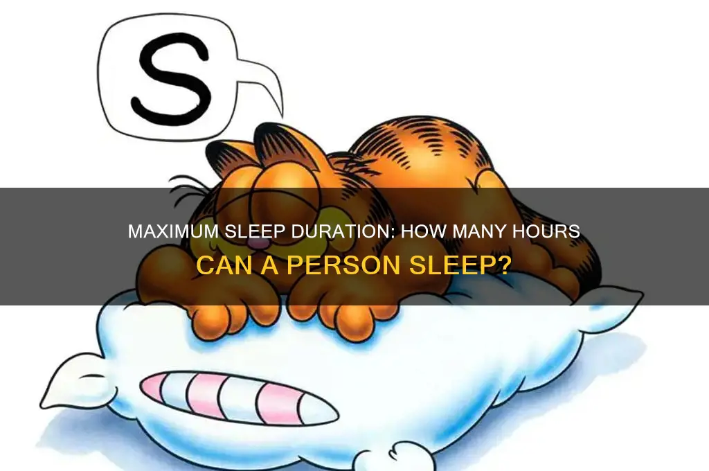 how many hours can a person sleep maximum