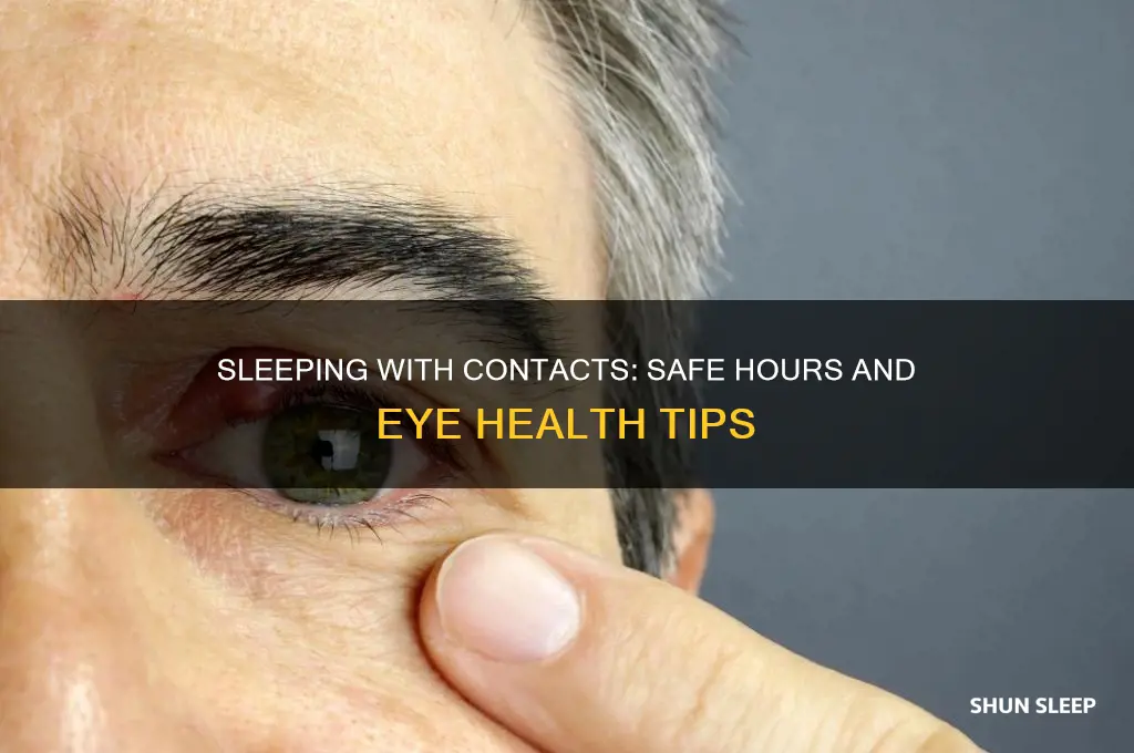 how many hours can u sleep contacts in your eyes