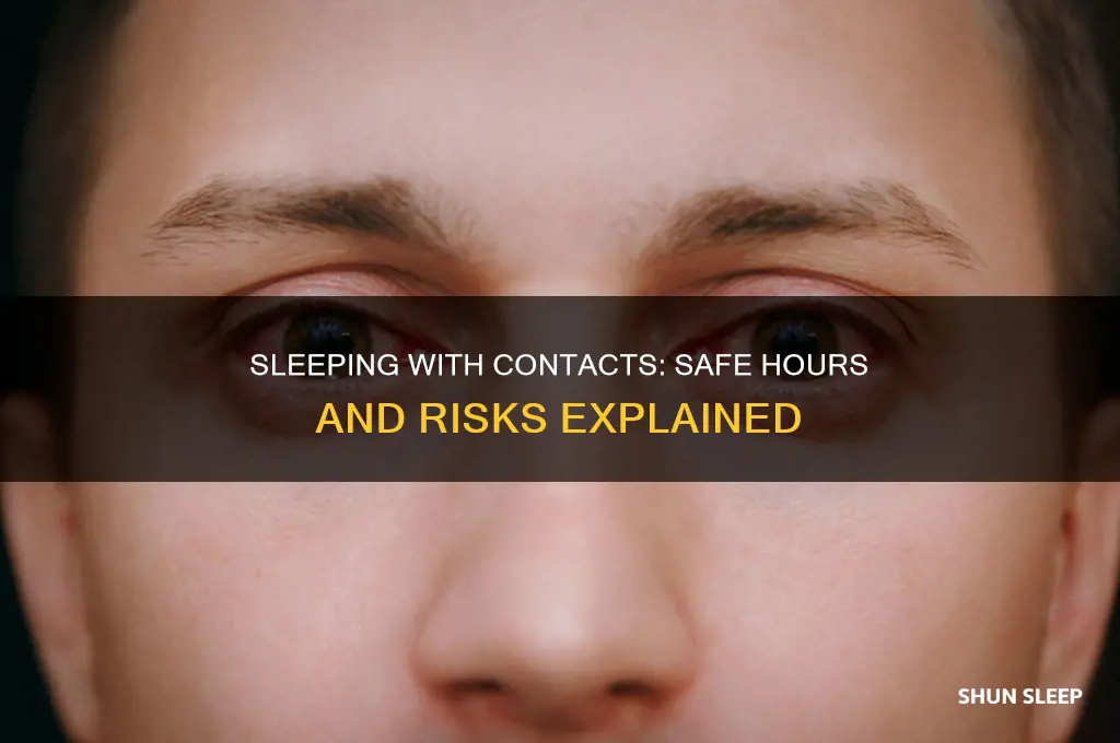 how many hours can you sleep with contacts