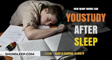 Maximize Productivity: Optimal Study Hours Post-Sleep Revealed