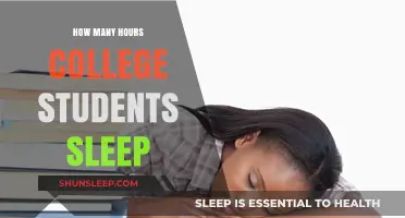 College Sleep Patterns: Uncovering Students' Average Hours of Rest