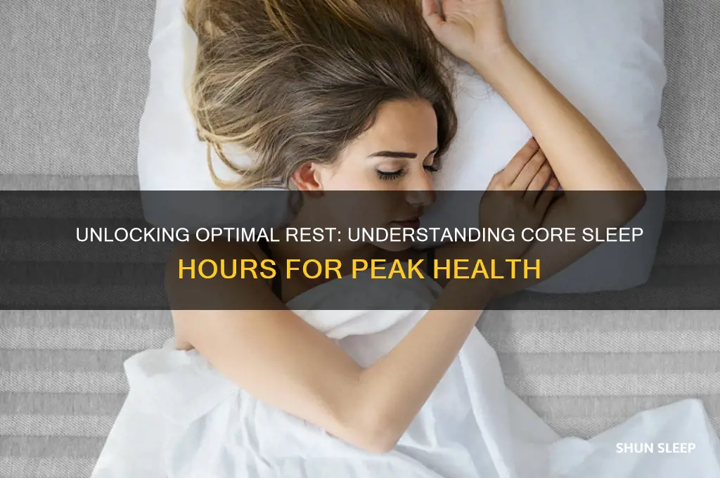 how many hours core sleep