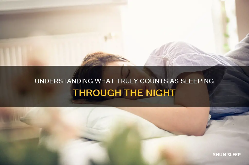 how many hours counts as sleeping through the night