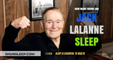 Jack LaLanne's Sleep Secrets: Unveiling His Rest Routine Hours
