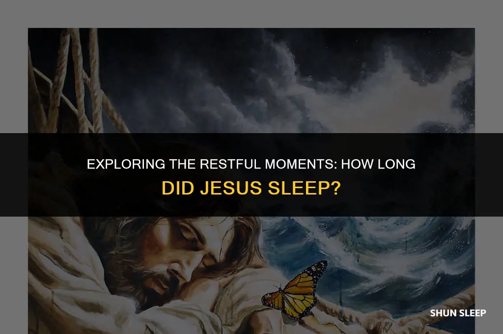 how many hours did jesus sleep