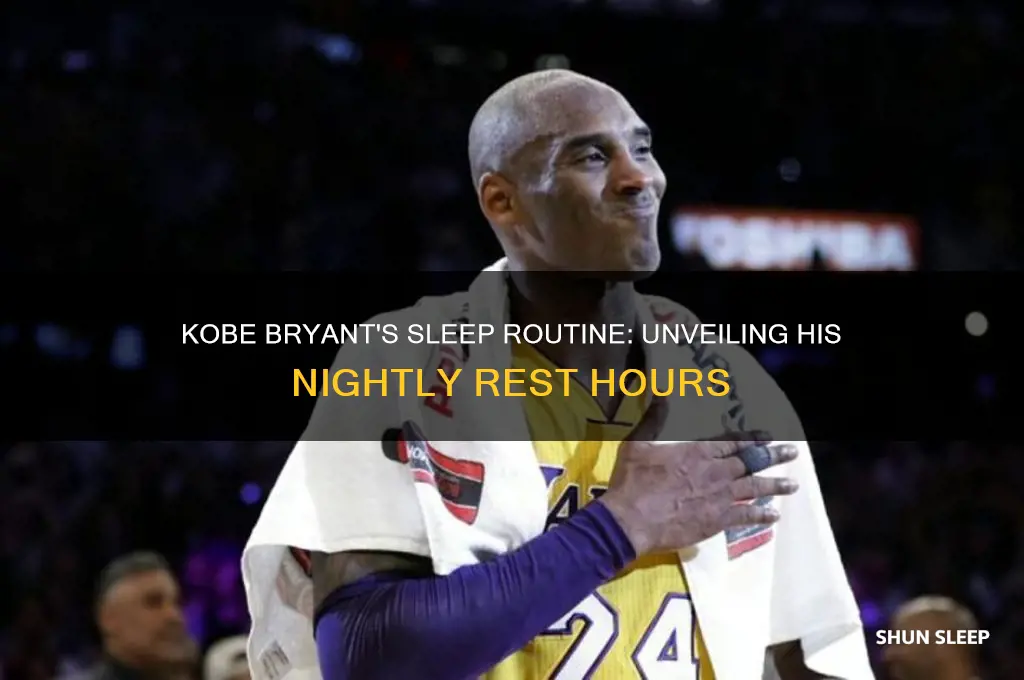 how many hours did kobe sleep a night