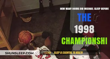 Michael Jordan's 1998 Championship Sleep Routine Revealed