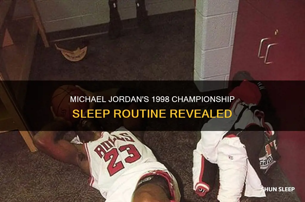 how many hours did michael sleep before the 1998 championship