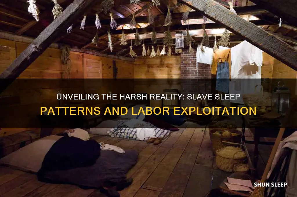 how many hours did slaves sleep