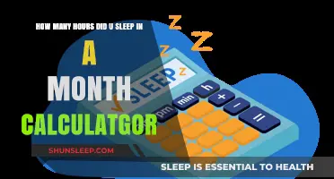 Track Your Monthly Sleep: Hours Calculator for Better Rest Insights