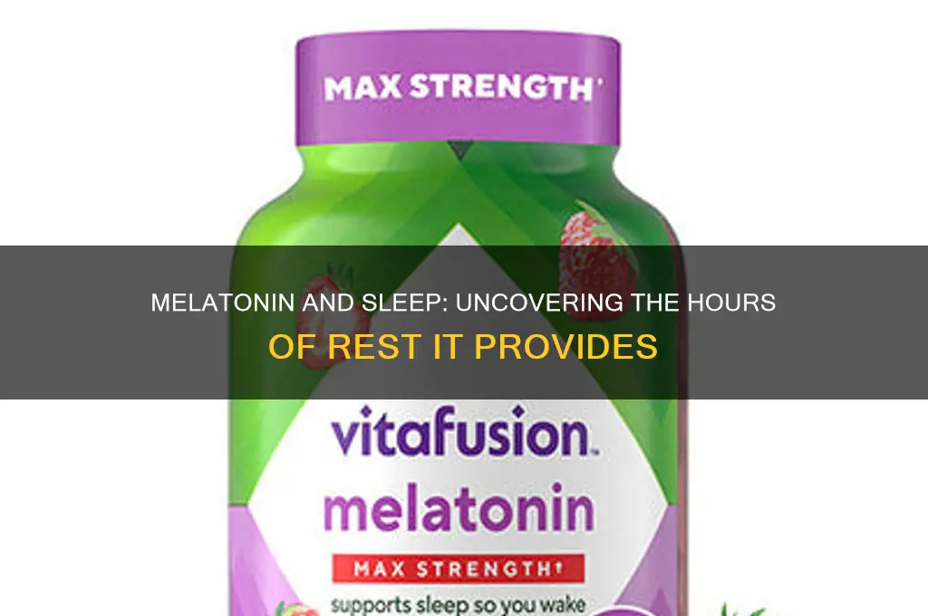 how many hours did you sleep with melatonin