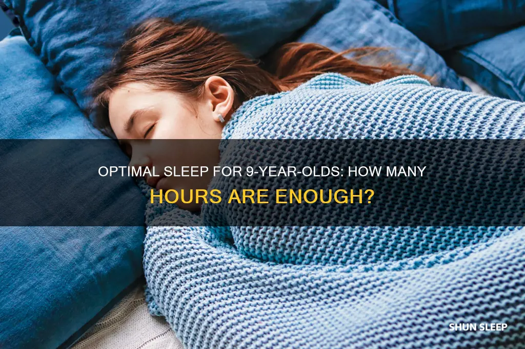 how many hours do 9 year old need to sleep