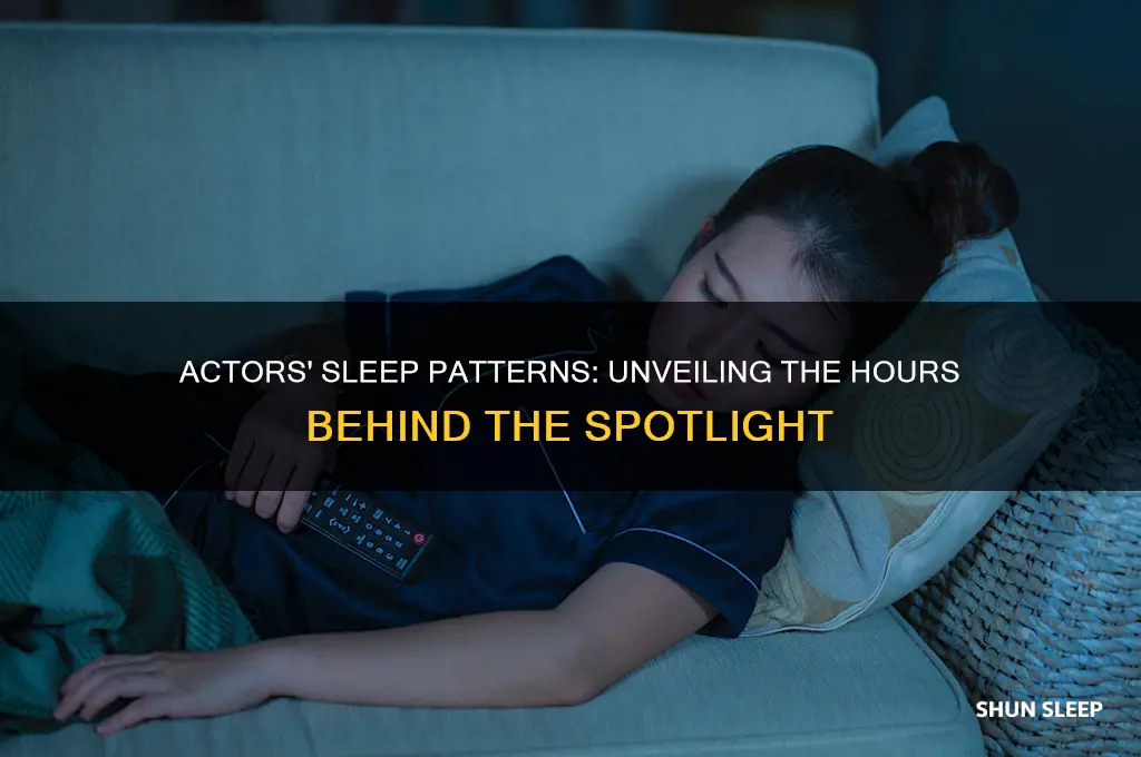 how many hours do actors get of sleep