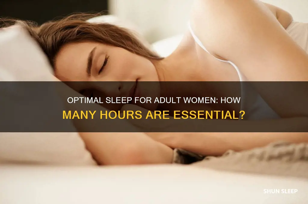 how many hours do adult women need to sleep