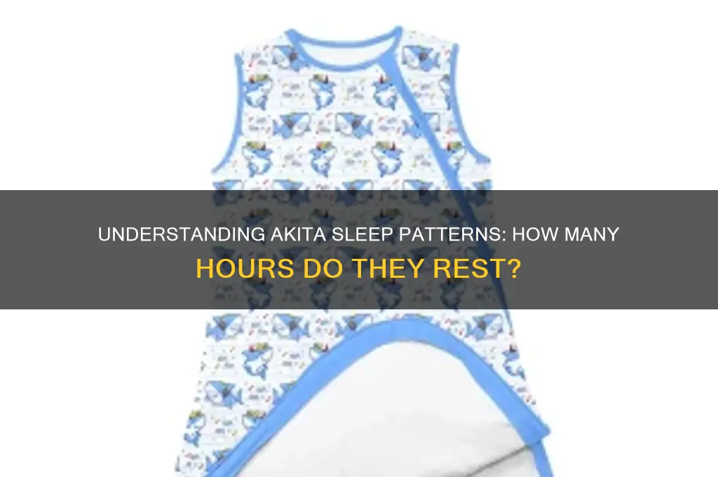 how many hours do akitas sleep