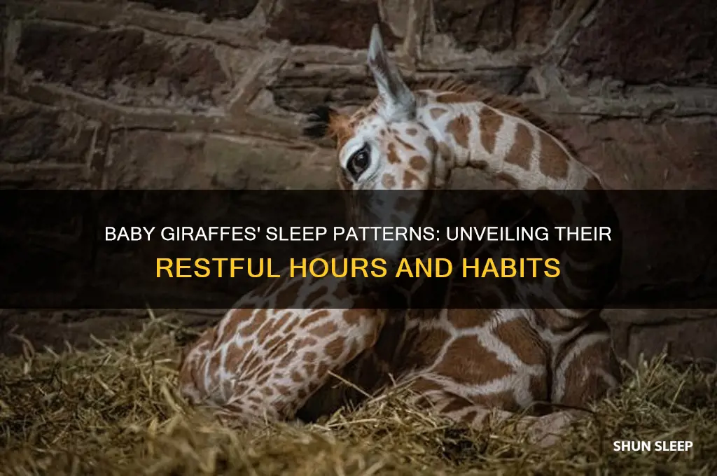 how many hours do baby giraffes sleep