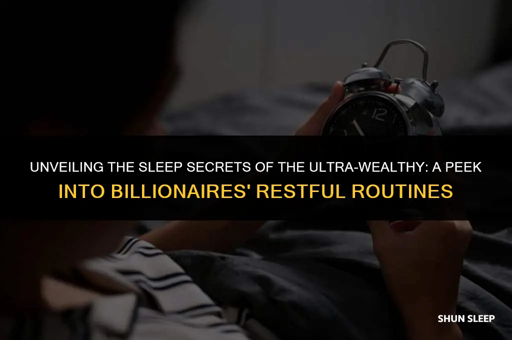 how many hours do billionaires sleep