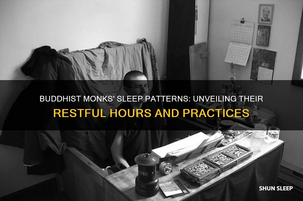 how many hours do buddhist monks sleep