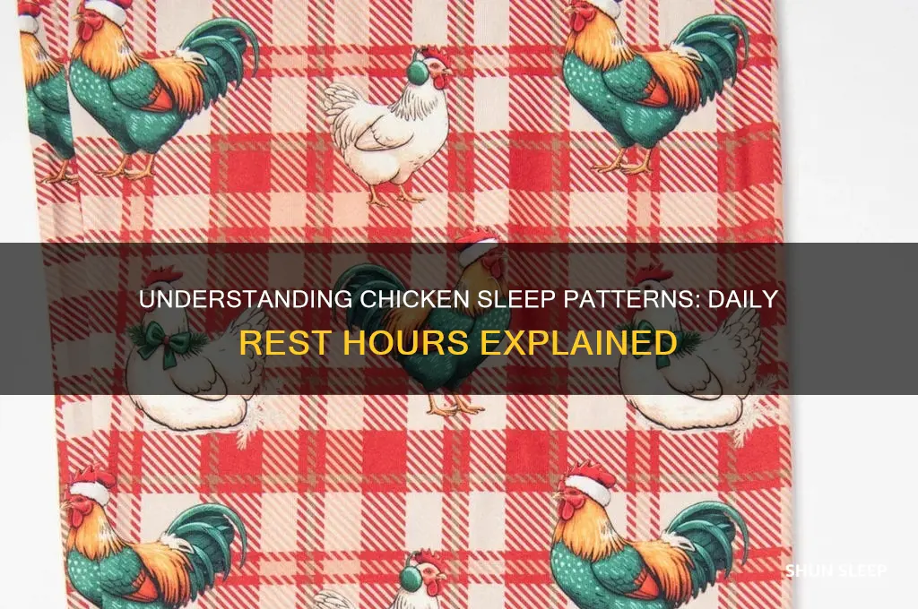 how many hours do chickens sleep a day
