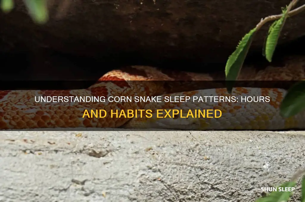 how many hours do corn snakes sleep