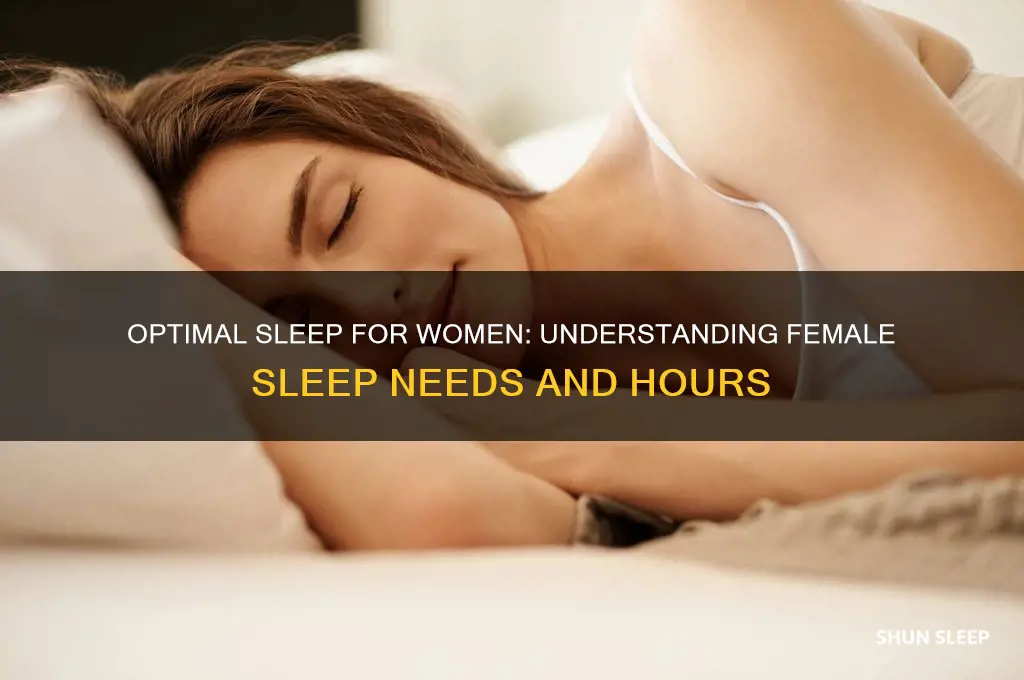 how many hours do females need to sleep