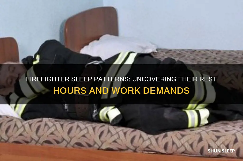 how many hours do firefighters sleep