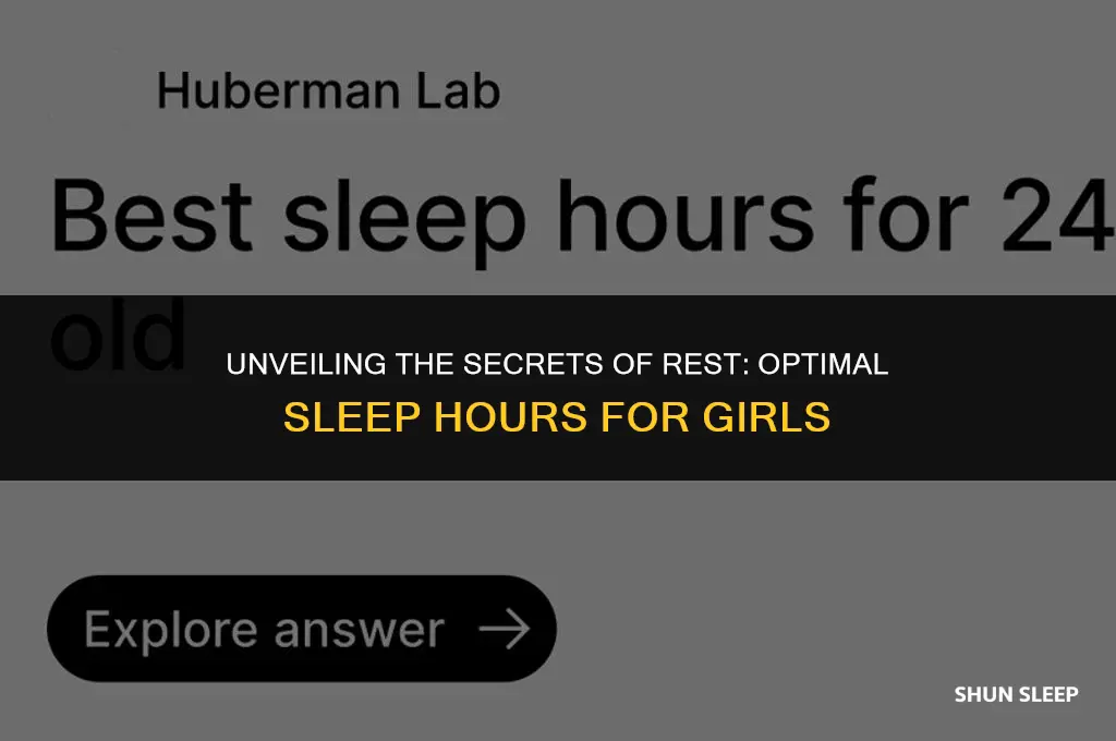 how many hours do girls need of sleep