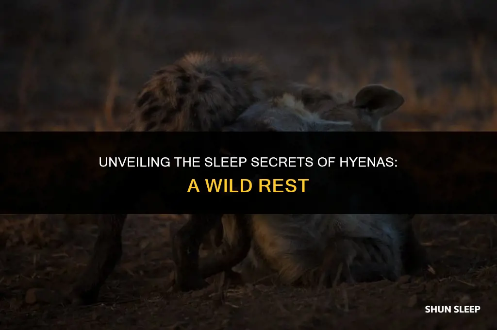 how many hours do hyenas sleep