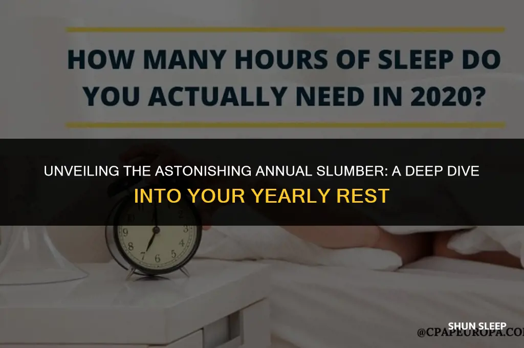 how many hours do i sleep in a year