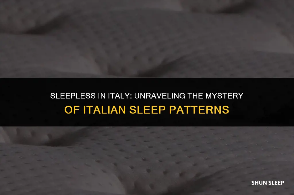 how many hours do italians sleep