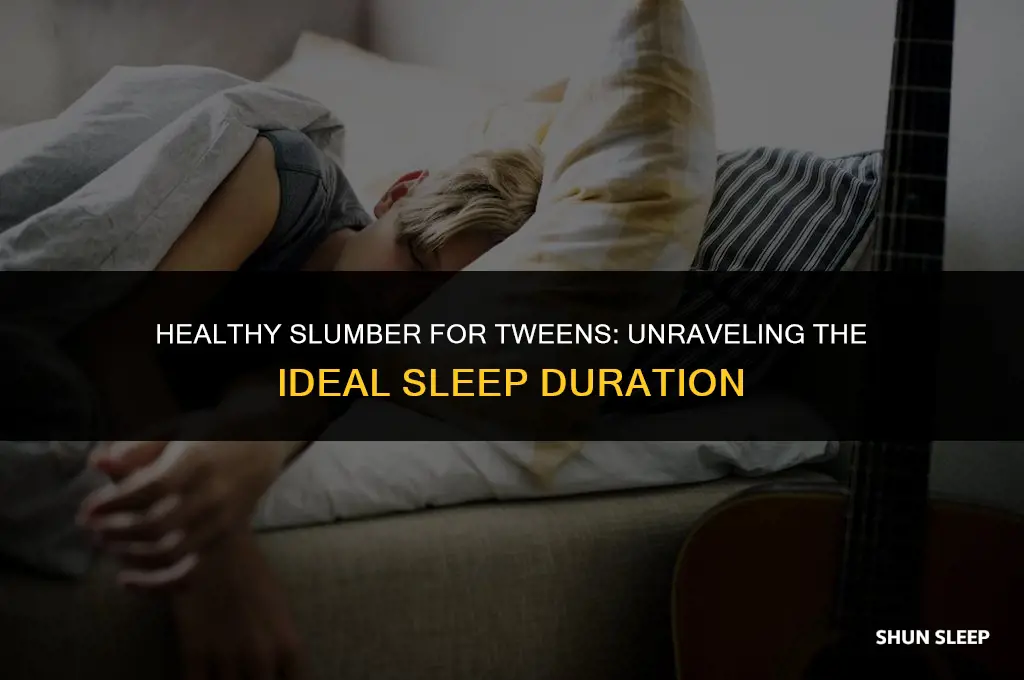 how many hours do kid 9-12 ned to sleep