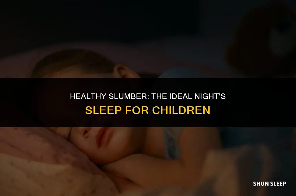 how many hours do kids to sleep in a night