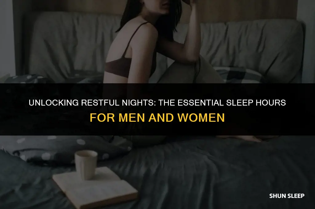 how many hours do men and women need to sleep