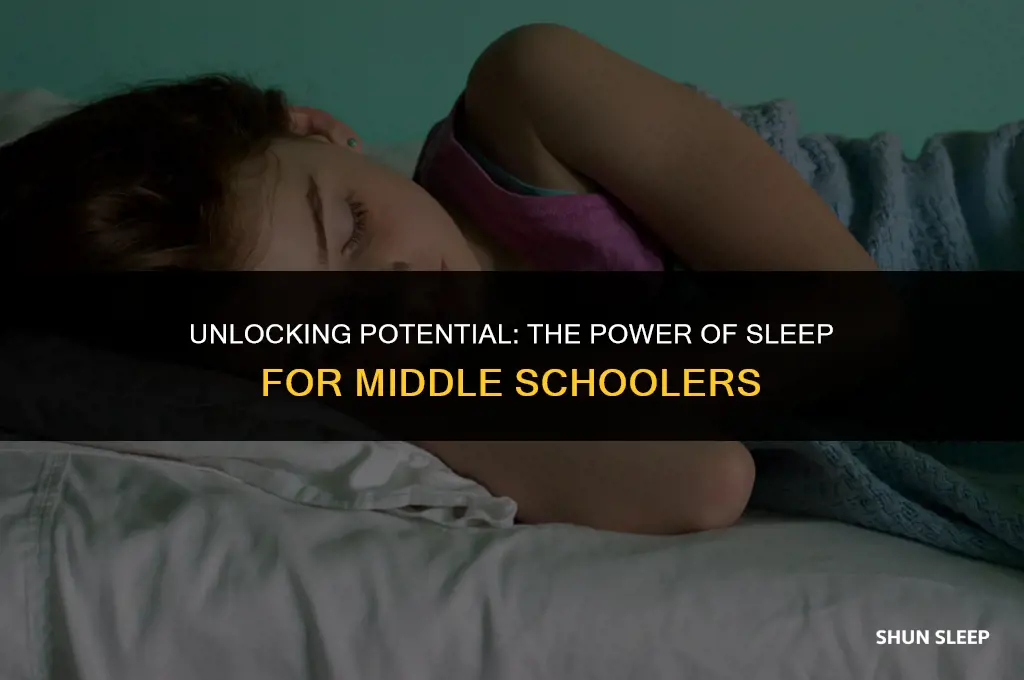 how many hours do middle school children need to sleep