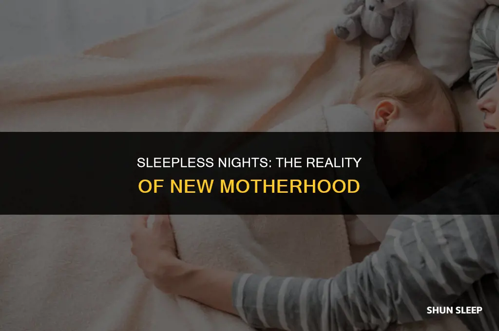 how many hours do new moms sleep