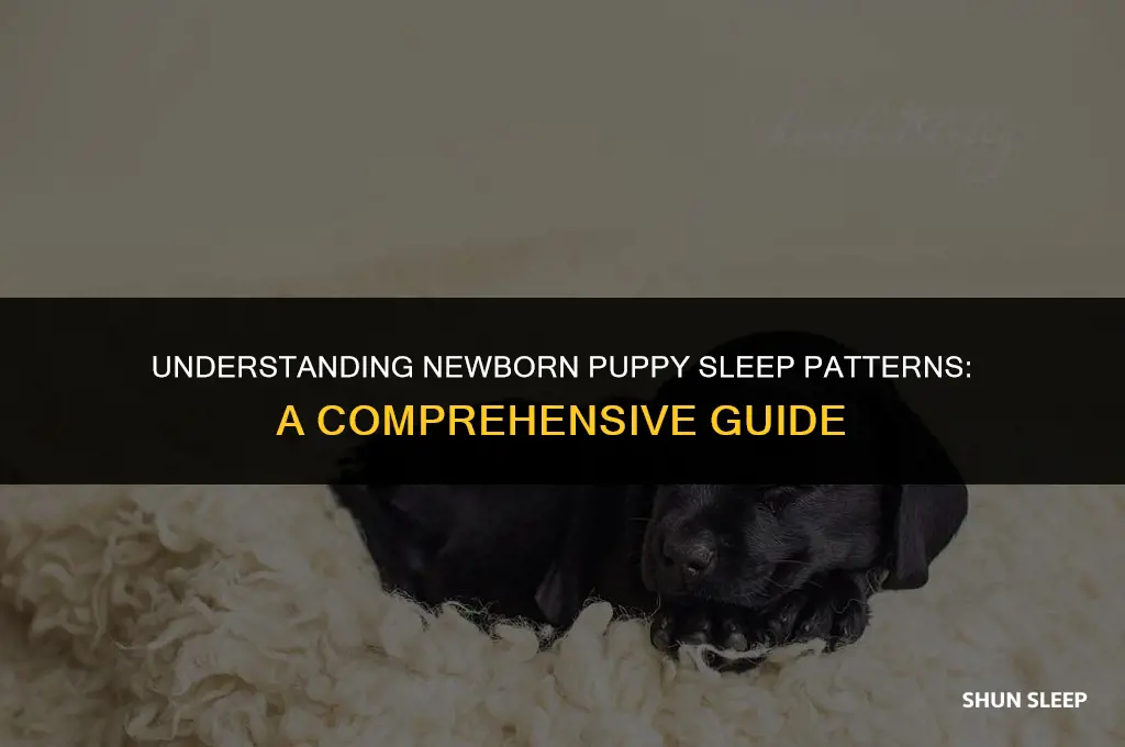 how many hours do newborn puppies sleep