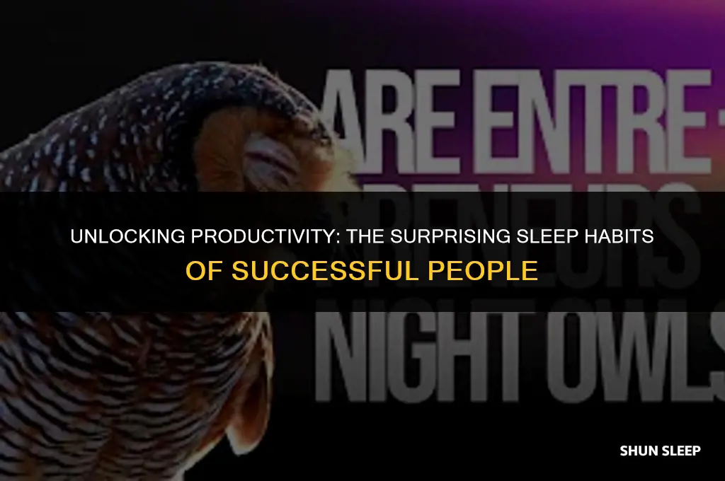 how many hours do successful people sleep
