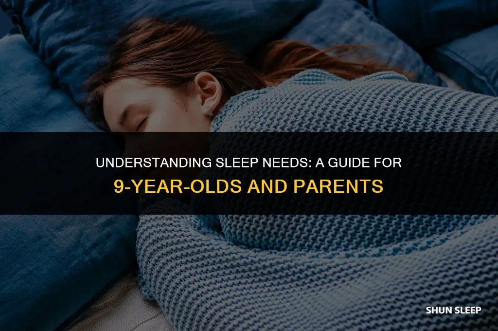 how many hours does a 9 year old need