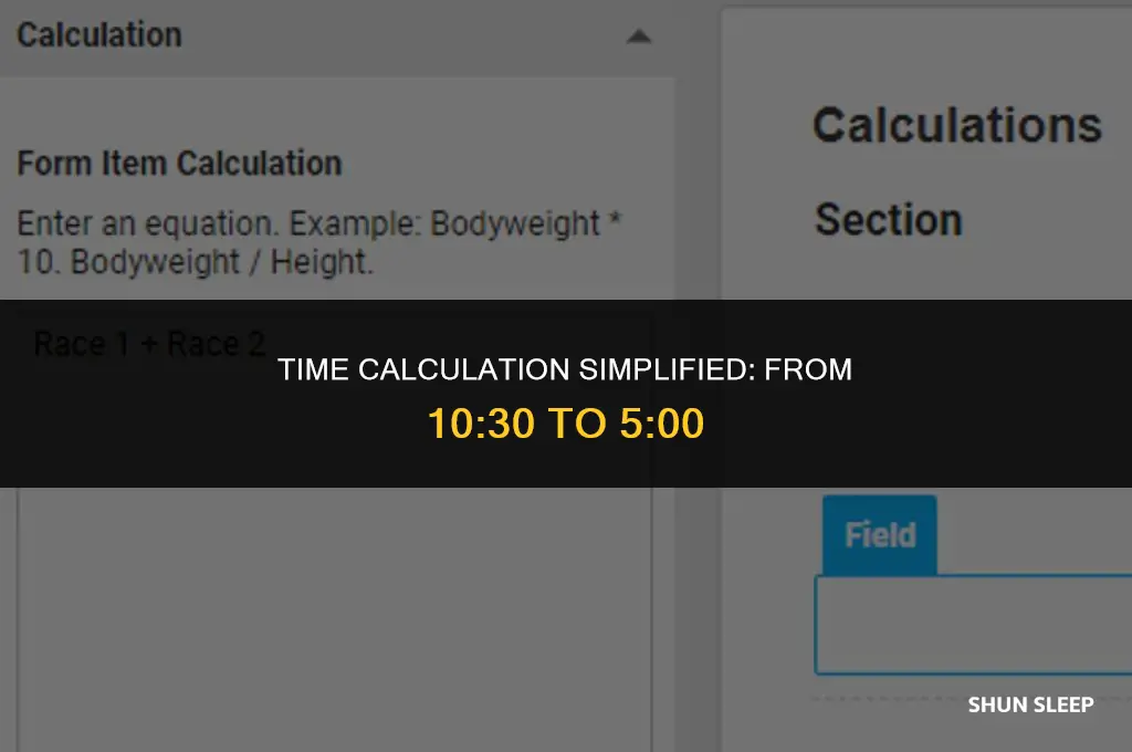 how many hours is 10 30 to 5
