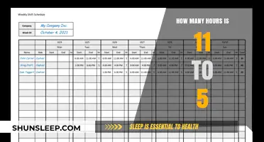 Understanding Work Hours: A Breakdown of the 11 to 5 Schedule