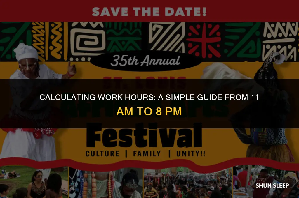 how many hours is 11 to 8