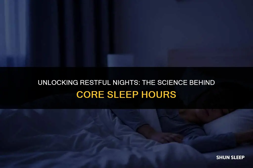 how many hours of core sleep