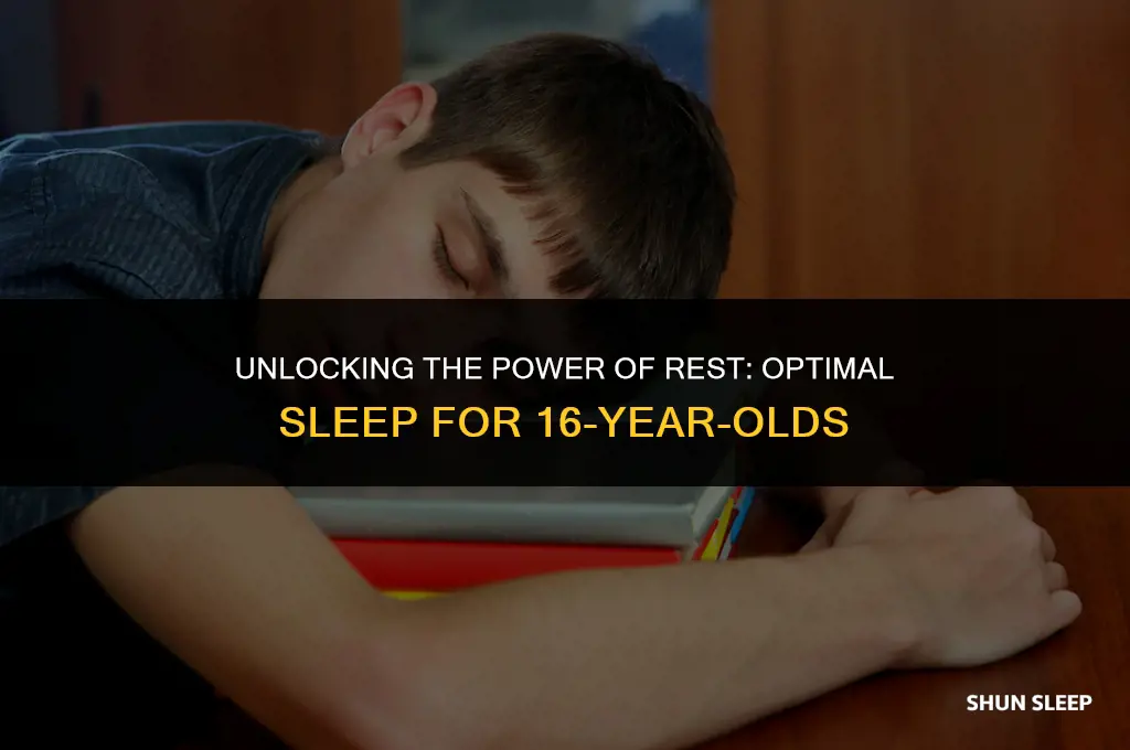 how many hours of sleep do 16 year olds need