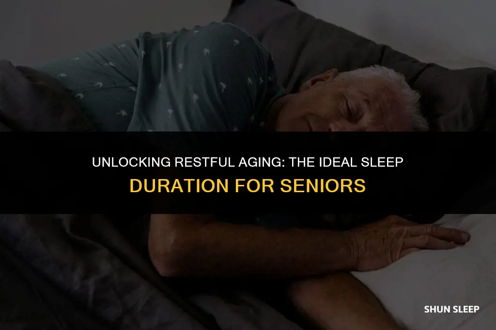 how many hours of sleep does a 70 year-old need